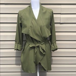 NWT Rosette Shawl Collar Jacket